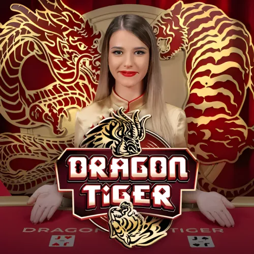 Dragon Tiger two-card comparison game with 96.72% RTP on Thrill.