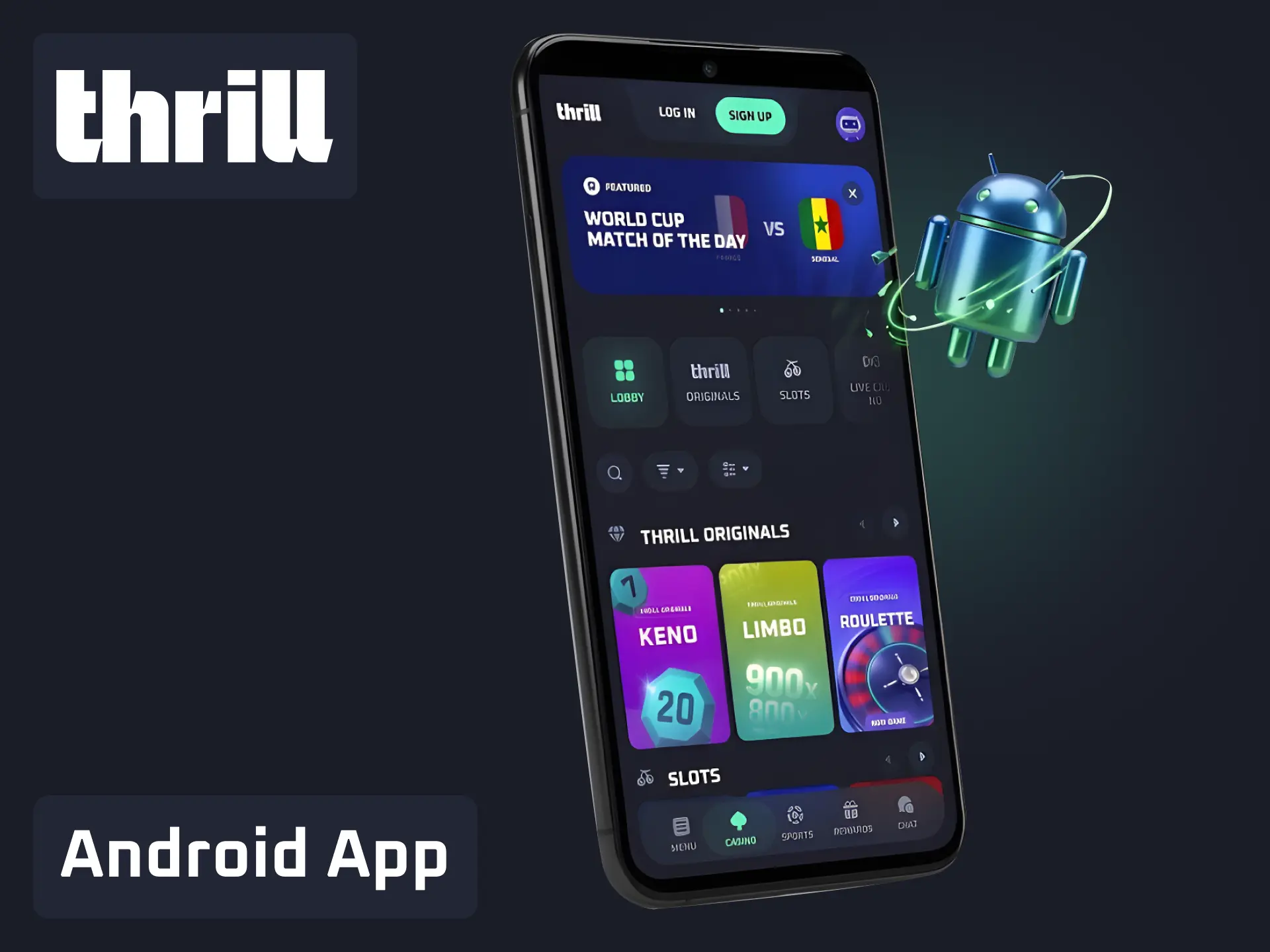 Install the Thrill Android app by downloading the APK directly from the official website.