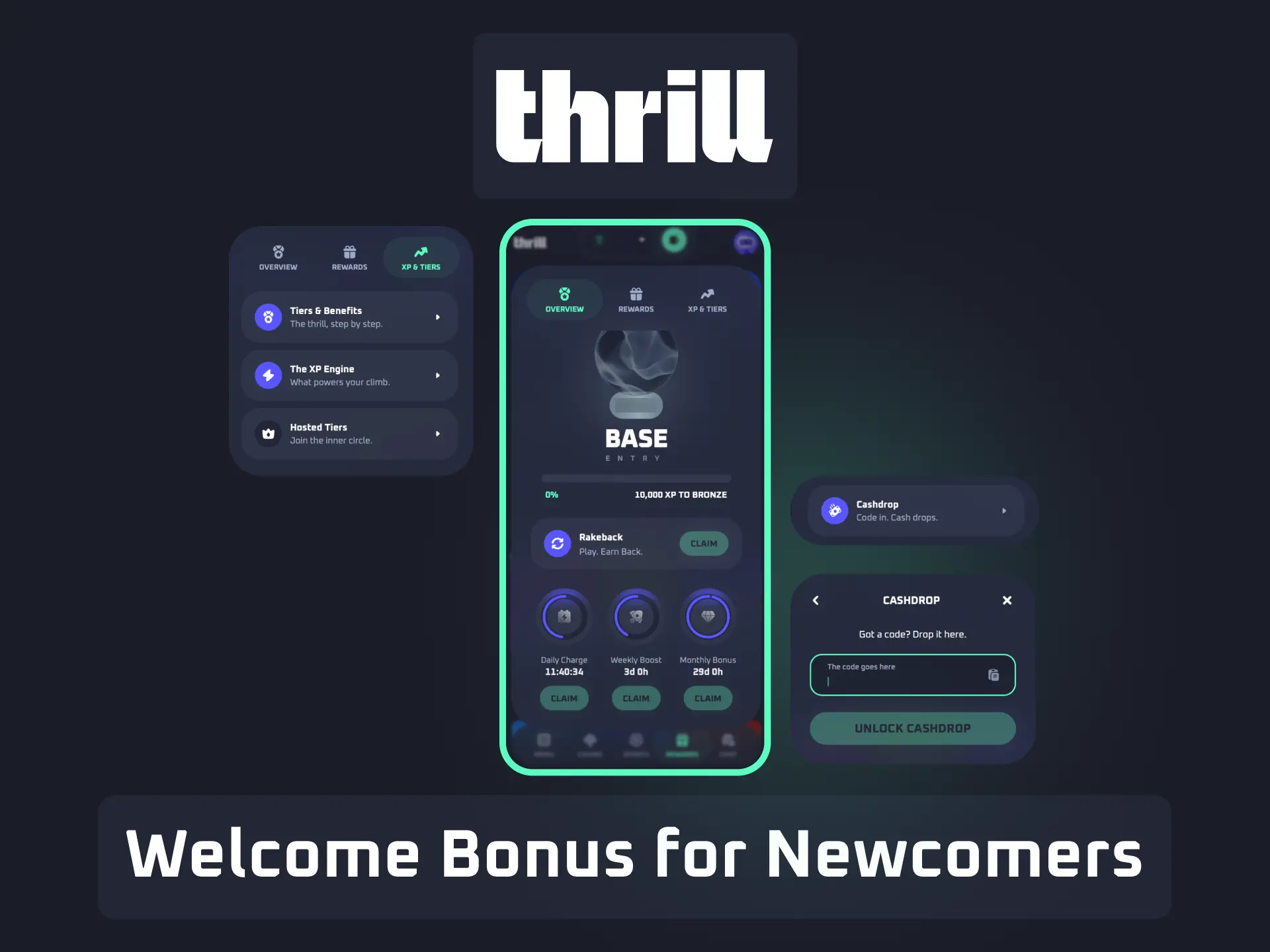 Activate the Thrill welcome bonus for newcomers with your first deposit in Bangladesh.