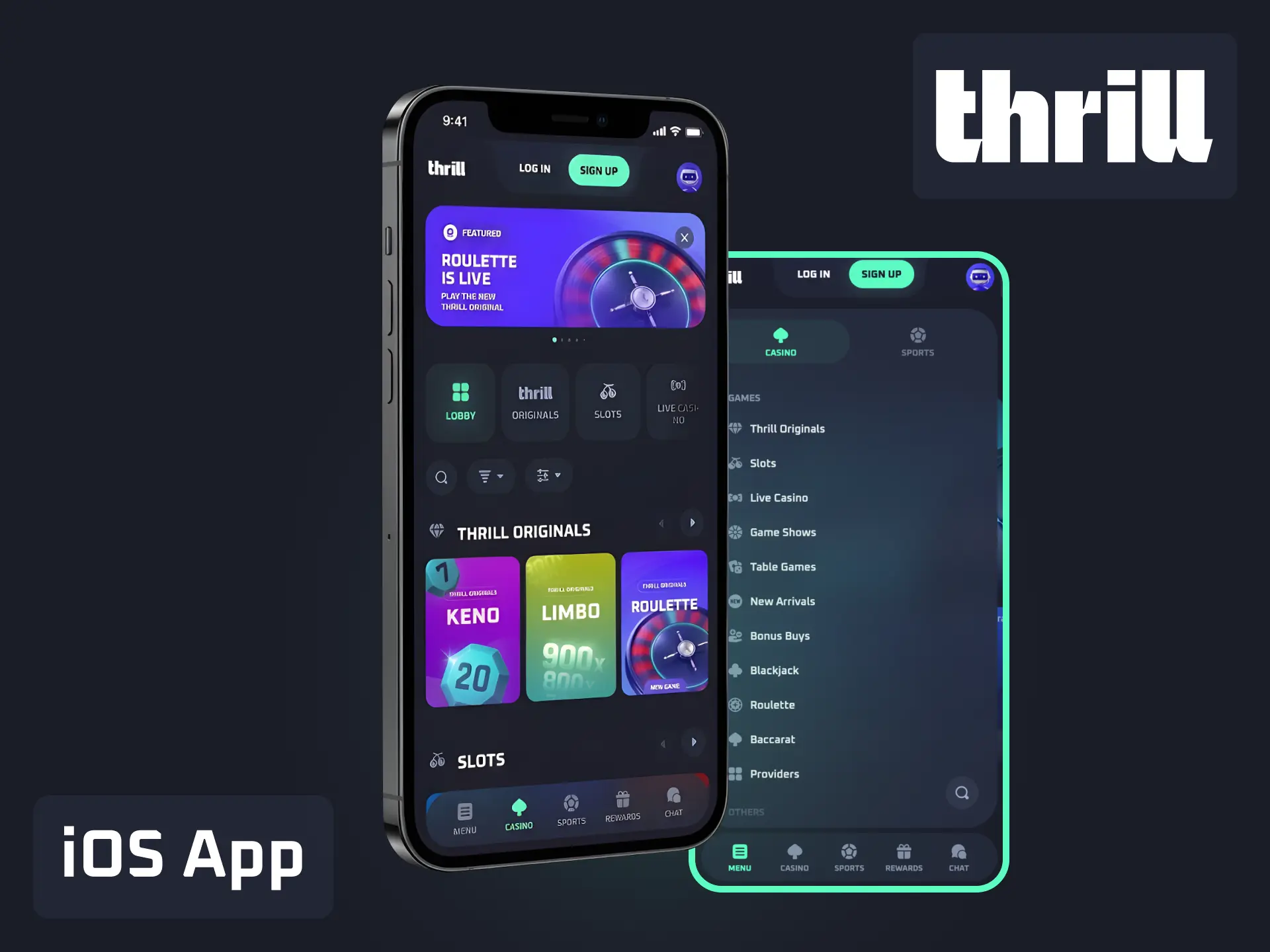 Install Thrill iOS app as a PWA from Safari on your iPhone or iPad.